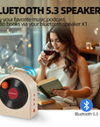 Pilipalastar gift CD retro vinyl  bluetooth X1 white speaker