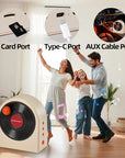 Pilipalastar gift CD retro vinyl  bluetooth X1 white speaker