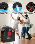 Pilipalastar gift CD retro vinyl  bluetooth X1 black speaker