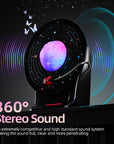 Pilipalastar Gift Colorful CD Vinyl Retro Stepless Dimmable  Moon RGB Lighting Bluetooth X7  