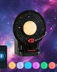 Pilipalastar Gift White CD Vinyl Retro Stepless Dimmable  Moon RGB Lighting Bluetooth X7  Speaker