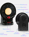 Pilipalastar Gift White CD Vinyl Retro Stepless Dimmable  Moon RGB Lighting Bluetooth X7  Speaker